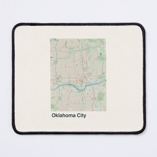 Item preview, Oklahoma City Minimalistic Map Art designed and sold by MapsNerd.