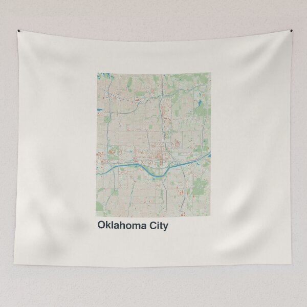 Item preview, Mapa minimalista de Oklahoma City designed and sold by MapsNerd.
