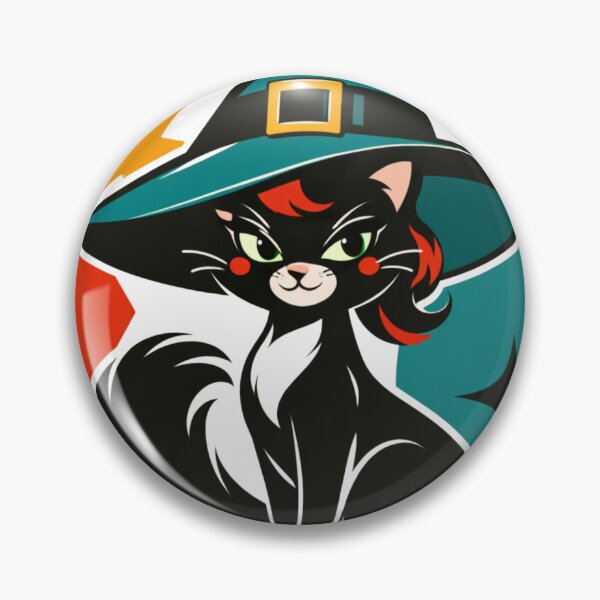 Item preview, Witch Hat Black Cat designed and sold by Rare Good Girl Designs.