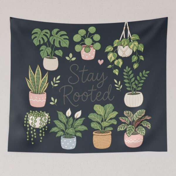 Item preview, Houseplant Lover Cute Collage Pastel Stay Rooted  designed and sold by HowToCanadian.