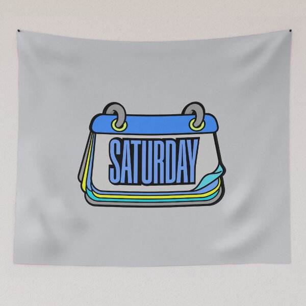 Item preview, Saturday Calendar Page – Colorful Cartoon Graphic T-Shirt designed and sold by Aimetoi.