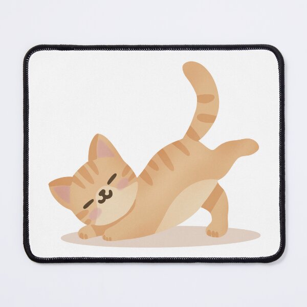 Item preview, Stretching Cat Illustration designed and sold by DinaArtStudio.