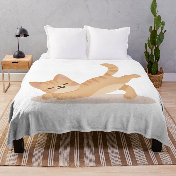 Item preview, Stretching Cat Illustration designed and sold by DinaArtStudio.