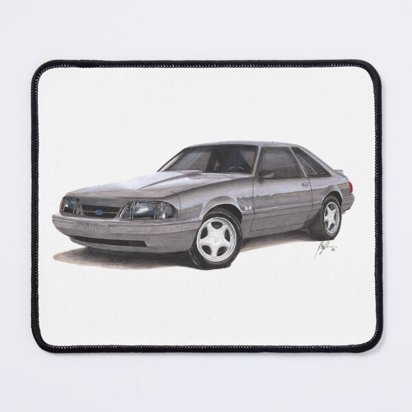 Item preview, Classic 90s Muscle: Fox Body Mustang LX Illustration designed and sold by Jason Bylsma.