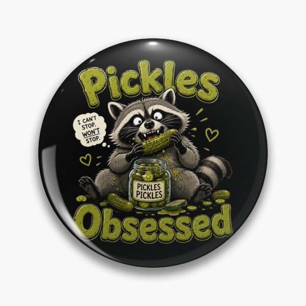 Item preview, Raccoon Eating Pickles Pickle designed and sold by TheEndDesign.