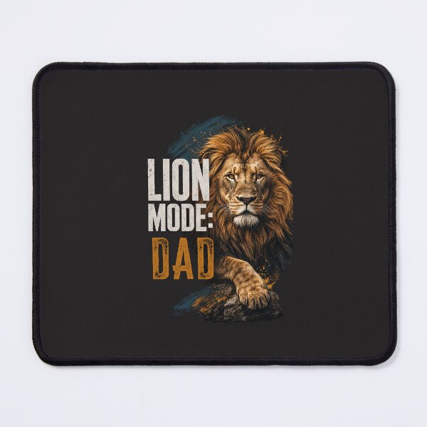 Item preview, Lion Mode Dad Majestic Animal Typography Design designed and sold by Bennie Singh.