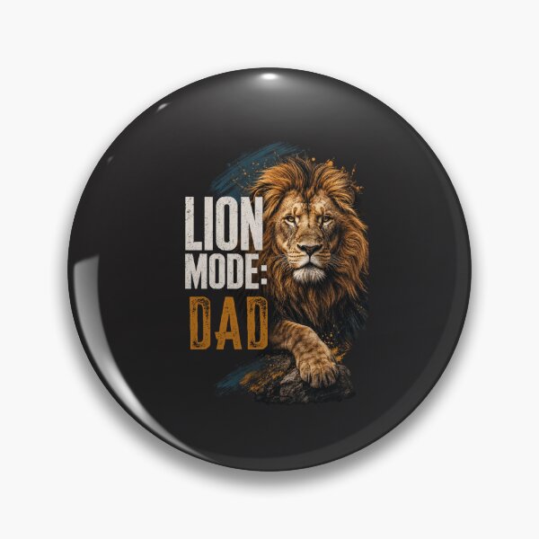 Item preview, Lion Mode Dad Majestic Animal Typography Design designed and sold by Bennie Singh.