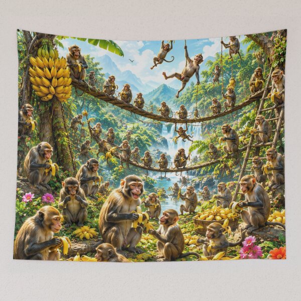 Item preview, Banana jungle gathering  designed and sold by urbanshop7.