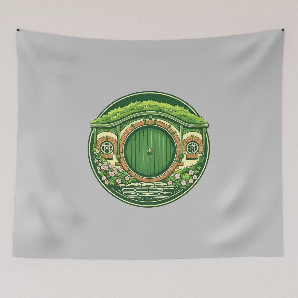 Aperçu de l'œuvre Logo de la maison de hobbit créée et vendue par Presents For The Dead.