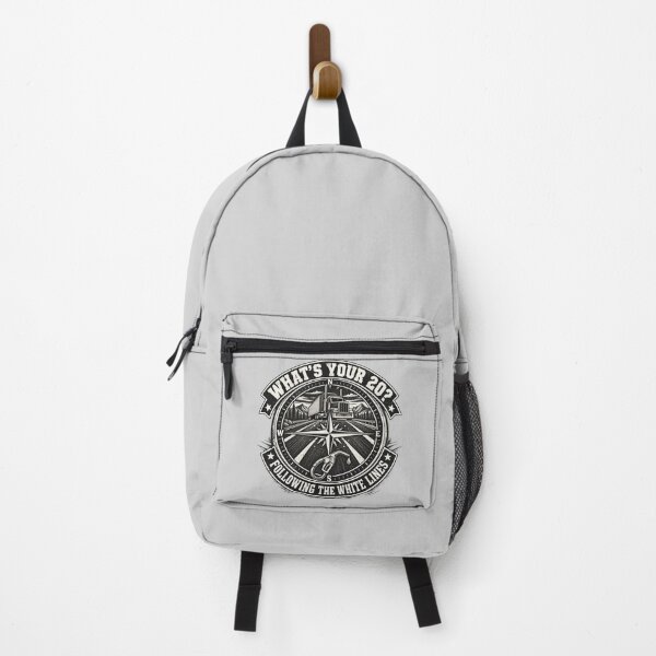 Item preview, What's Your 20? Following The White Lines - Vintage Trucker Compass Emblem designed and sold by NomadForge.
