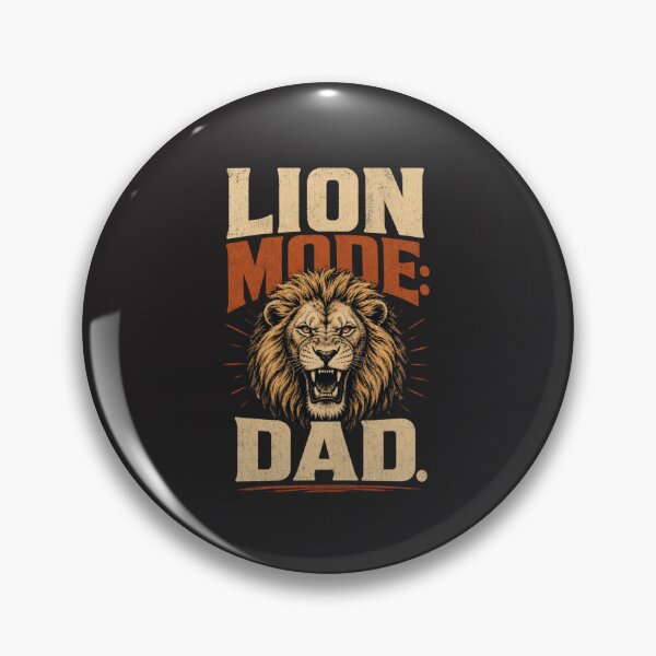 Item preview, Vintage Lion Mode Dad Distressed Wildlife Typography designed and sold by Bennie Singh.