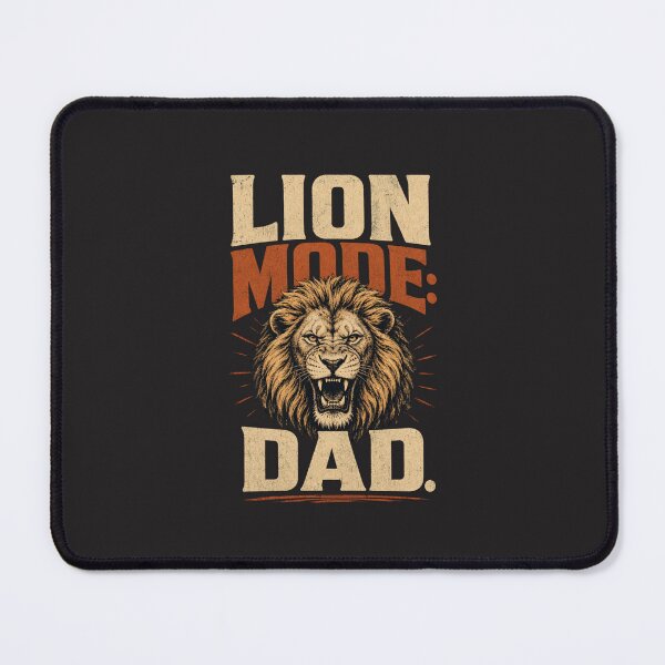 Item preview, Vintage Lion Mode Dad Distressed Wildlife Typography designed and sold by Bennie Singh.