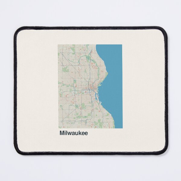 Item preview, Milwaukee Minimalistic Map Art designed and sold by MapsNerd.