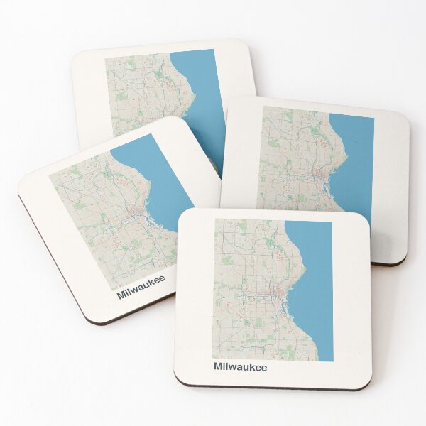 Item preview, Milwaukee Minimalistic Map Art designed and sold by MapsNerd.