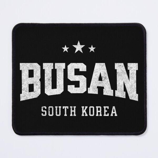 Item preview, Busan South Korea Vintage Varsity Distressed Retro College Travel Design designed and sold by NiceTeeClub.