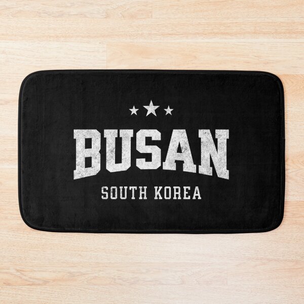 Item preview, Busan South Korea Vintage Varsity Distressed Retro College Travel Design designed and sold by NiceTeeClub.