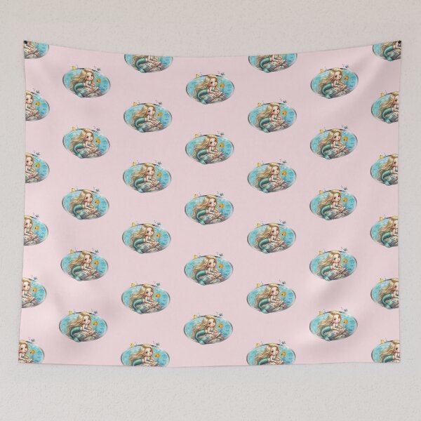 Item preview, Young Mermaid, Ocean Art, Sea Maidens, Sea Mythology Design designed and sold by classic car craze.