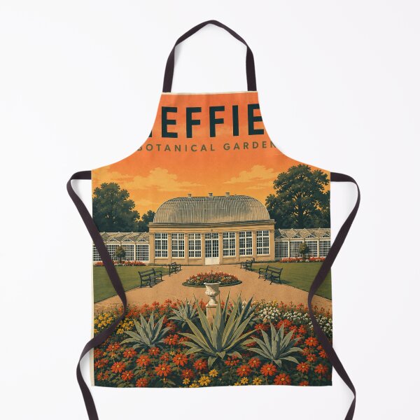 Item preview, Sheffield Retro Travel Poster – Botanical Gardens Wall Art designed and sold by StillandStory.