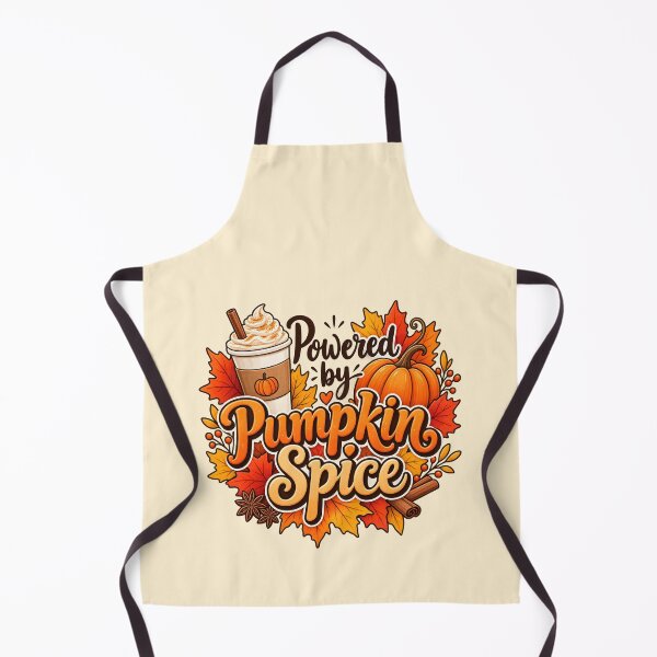 Item preview, Powered by Pumpkin Spice – Cozy Autumn Coffee Design designed and sold by blankTeeShirt.