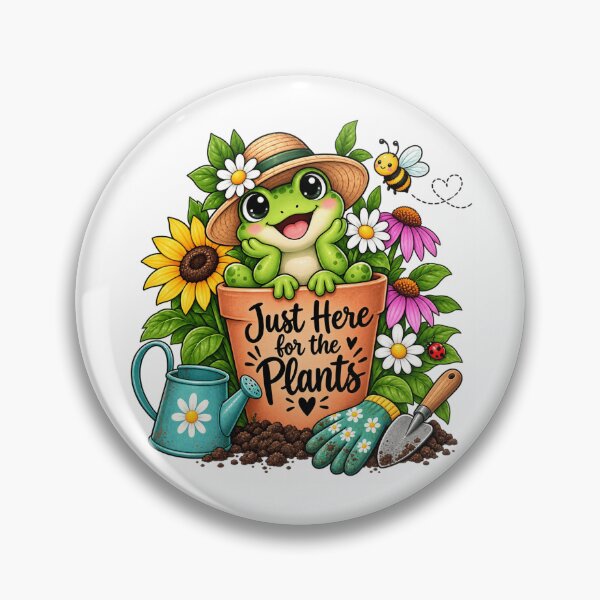 Item preview, Cute Garden Frog designed and sold by Julie Leisure Gardening.