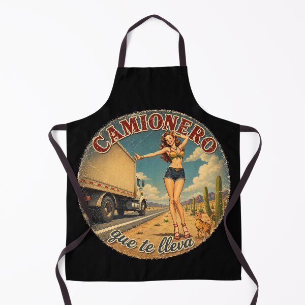Item preview, Vintage Pin-Up "Trucker Who Gives You a Ride" designed and sold by East-Blue-Cat.