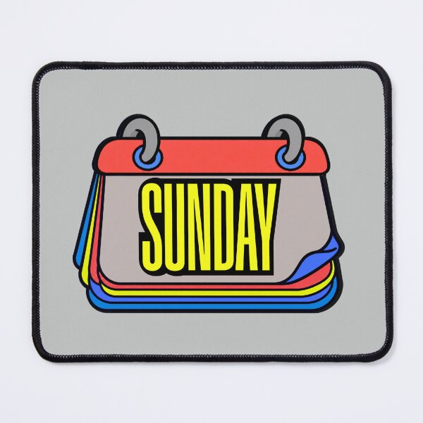 Item preview, Sunday Calendar Page – Colorful Cartoon Graphic T-Shirt designed and sold by Aimetoi.