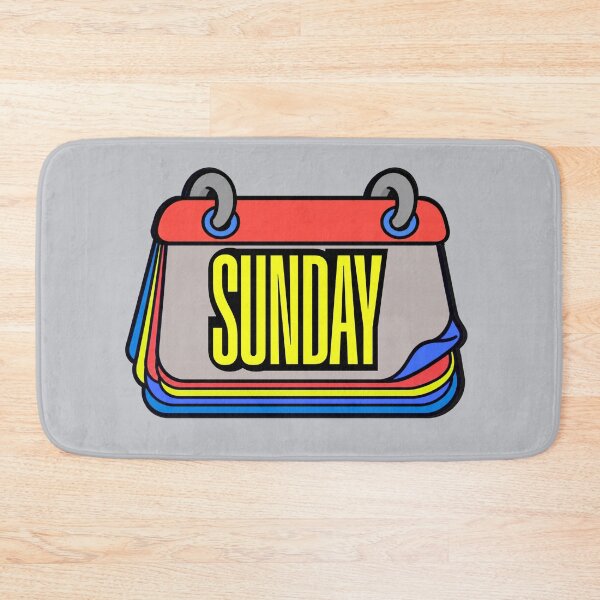 Item preview, Sunday Calendar Page – Colorful Cartoon Graphic T-Shirt designed and sold by Aimetoi.