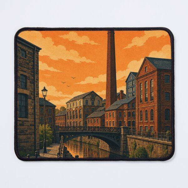 Item preview, Sheffield Retro Travel Poster – Kelham Island Wall Art designed and sold by StillandStory.