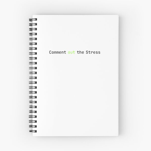 Item preview, Comment Out The Stress - Minimalist Programmer Design Light Edition designed and sold by SyntaxSugar.