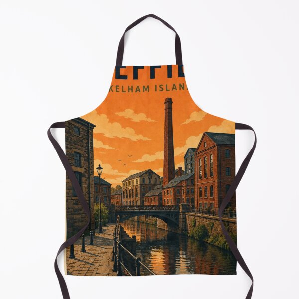 Item preview, Sheffield Retro Travel Poster – Kelham Island Wall Art designed and sold by StillandStory.
