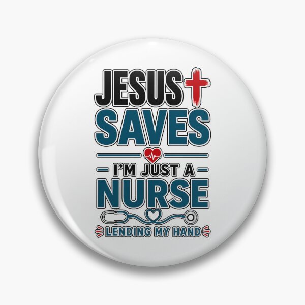 Item preview, Jesus Saves I'm Just A Nurse Christian Faith Religious designed and sold by WeirdlyMild.