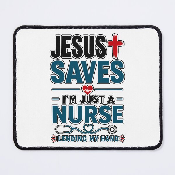 Item preview, Jesus Saves I'm Just A Nurse Christian Faith Religious designed and sold by WeirdlyMild.
