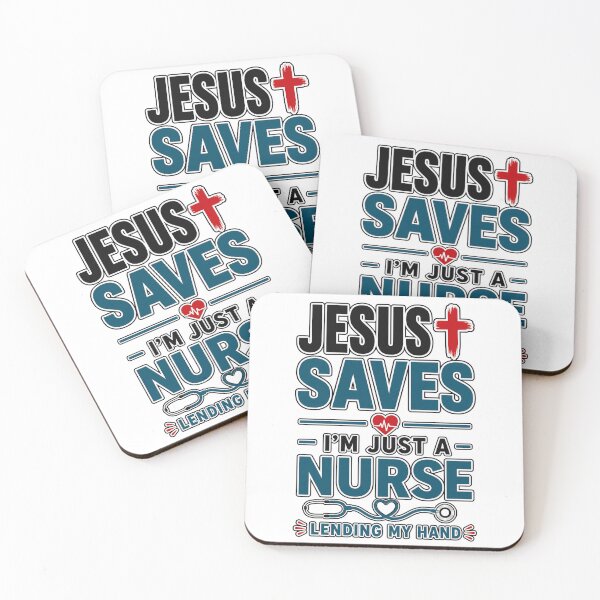 Item preview, Jesus Saves I'm Just A Nurse Christian Faith Religious designed and sold by WeirdlyMild.