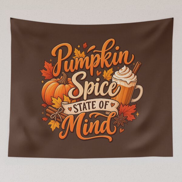 Item preview, Pumpkin Spice State of Mind – Cozy Autumn Fall Design designed and sold by blankTeeShirt.