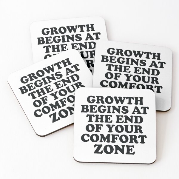 Item preview, Growth Begins at the End of Your Comfort Zone, Motivational designed and sold by CloudyPress.