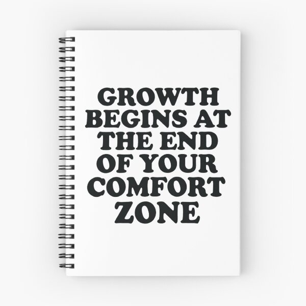 Item preview, Growth Begins at the End of Your Comfort Zone, Motivational designed and sold by CloudyPress.