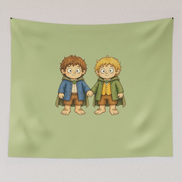 Item preview, Lord of the Rings - Merry & Pippin Cute Design designed and sold by Presents For The Dead.