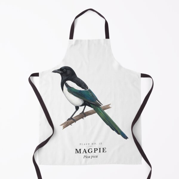 Item preview, Magpie Vintage Bird Plate - Pica pica designed and sold by SavannahMerch.