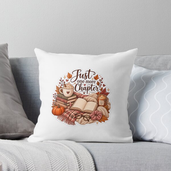 Item preview, Just One More Chapter – Cozy Autumn Book Lover Sticker designed and sold by cutedesignsbybrooklyn.