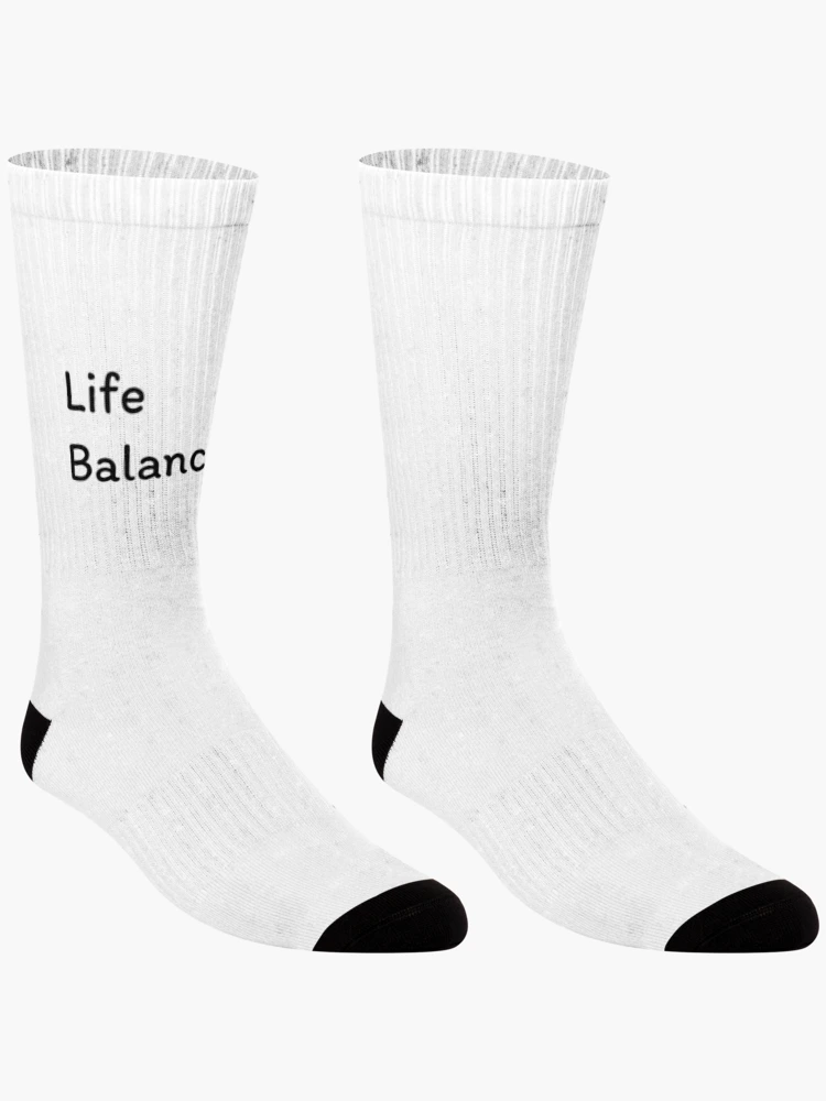 Thumbnail 3 of 5, Socks, Life Balance designed and sold by SyntaxSugar.
