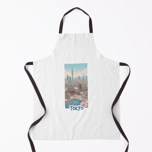 Item preview, Tokyo Japan Travel Poster Art with Skytree, Tokyo Tower and Mt. Fuji designed and sold by Blue pumpkins shop.