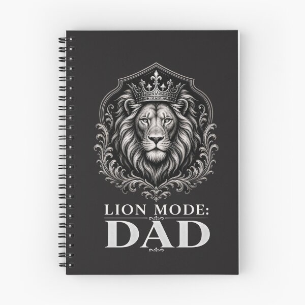 Item preview, Elegant Black and White Crowned Lion Mode Dad Design designed and sold by Bennie Singh.