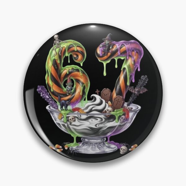 Item preview, 67 Meme Halloween Costume Merch |Dessert Sundae Bowl | 67 Meme | Trending | Skeleton | Candy Corn designed and sold by TeenLake.