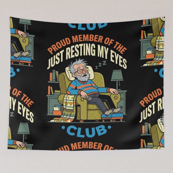 Item preview, Proud Member of the Just Resting My Eyes Club designed and sold by Art-Max.