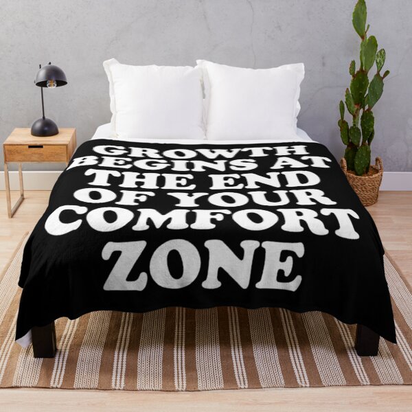 Item preview, Growth Begins at the End of Your Comfort Zone, Motivational designed and sold by CloudyPress.