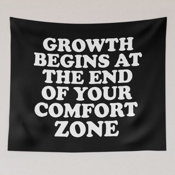 Item preview, Growth Begins at the End of Your Comfort Zone, Motivational designed and sold by CloudyPress.