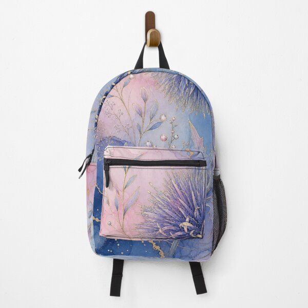 Item preview, Ethereal Blue Thistle Pastel Alcohol Ink Floral Art designed and sold by AneissPiaf.