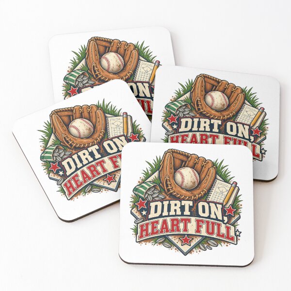 Item preview, Dirt On Heart Full Baseball Family Game Art designed and sold by CheerfulNest.