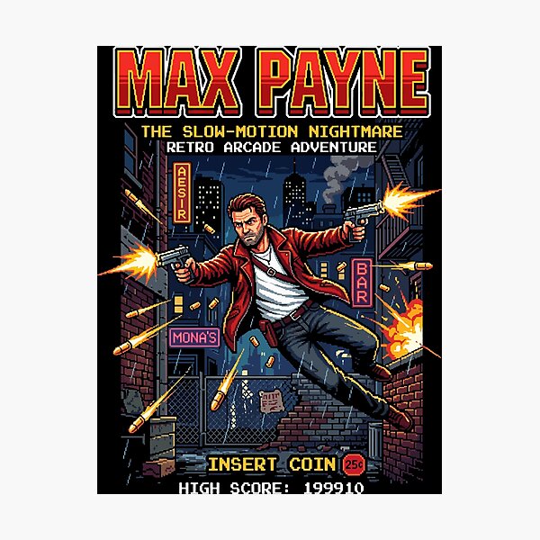 Item preview, Max Payne The Slow-Motion Nightmare designed and sold by RatherCreative.