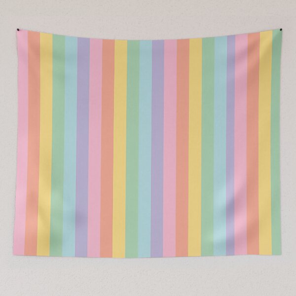 Item preview, Pastel Rainbow Stripe Pattern  |  Vertical Aesthetic Rainbow Design  |  Minimalist Color Block Gift designed and sold by Ruchi73.